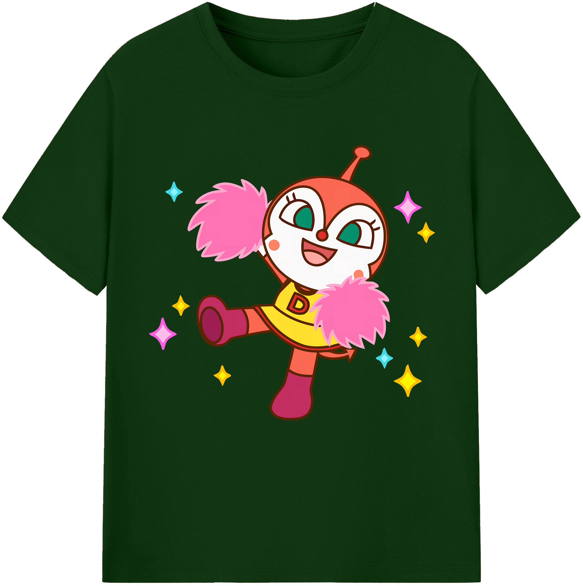 （画像用） アンパンマン Anpanman 綿100％半袖Tシャツ（フロントプリント）